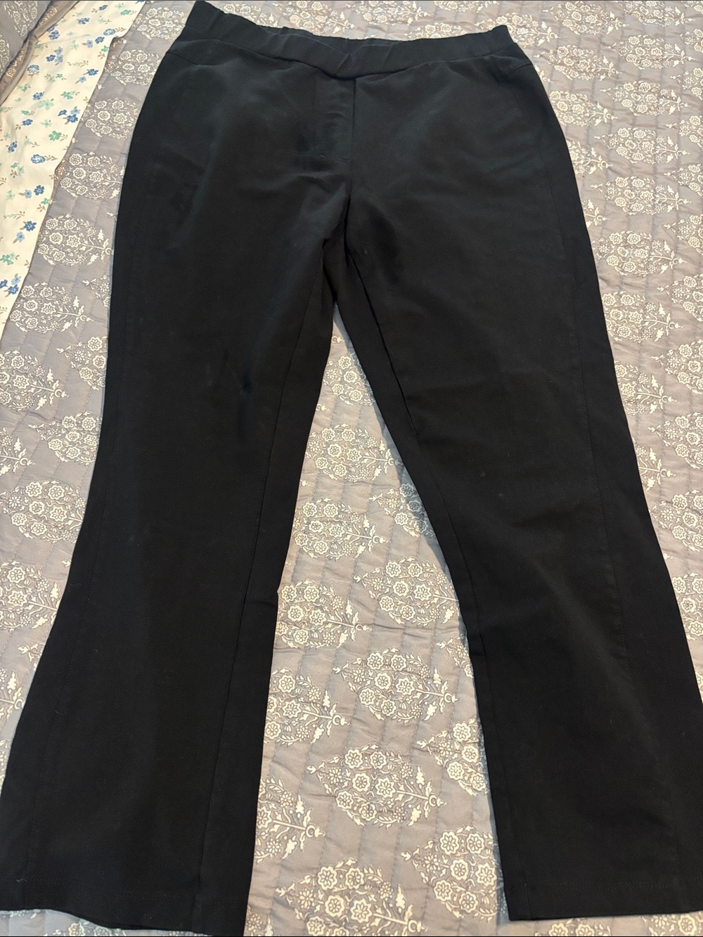 Susan Graver Weekend Black Pull-On Pants
